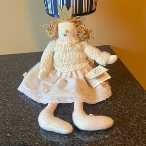 Vintage 🕰️ Whimsical Princess Doll with Knit Sweater from Germany